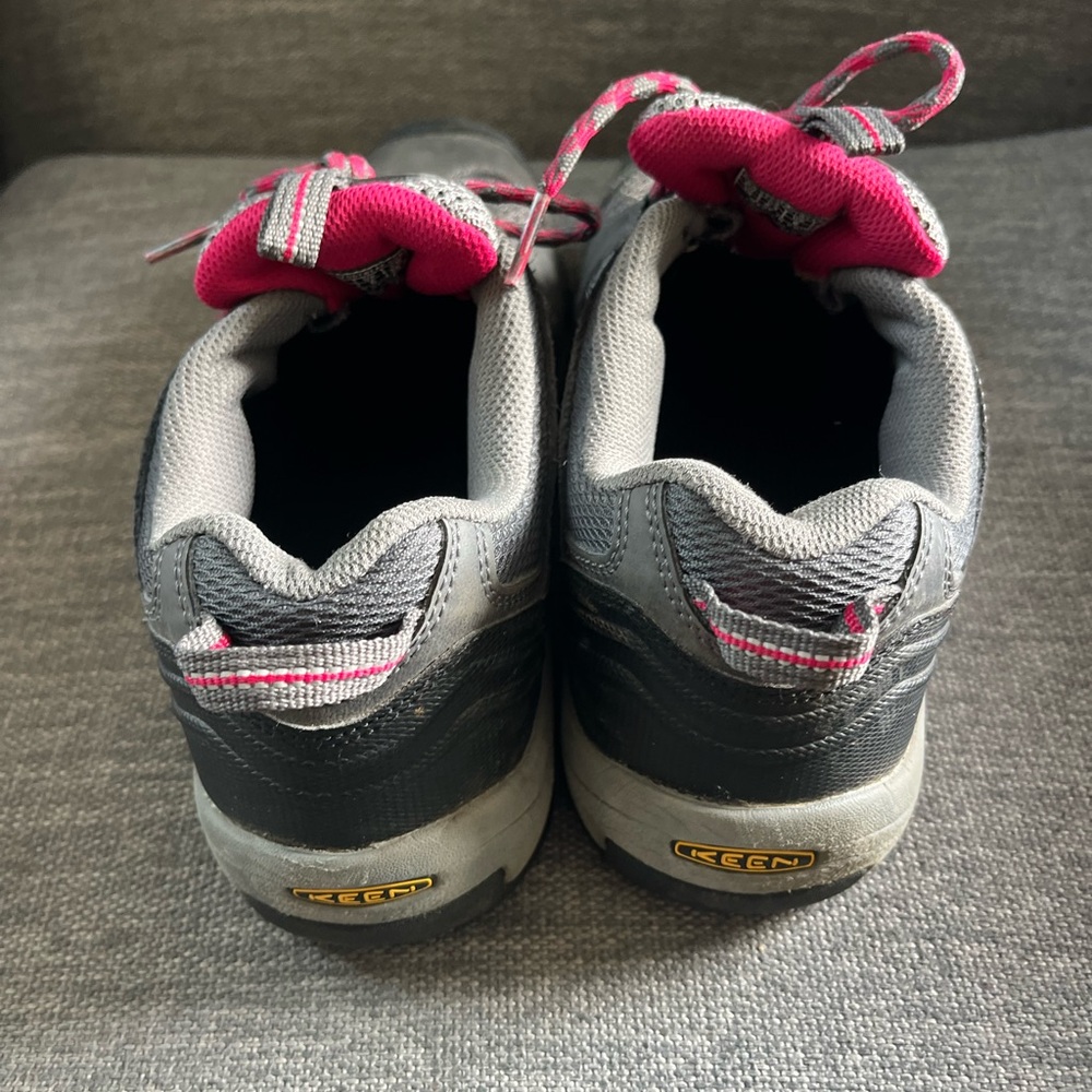 Keen Womens Koven Hiking Boots Size 8.5 Gray Leather Sneaker Outdoor Trail Shoes - Picture 5 of 9